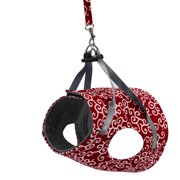 TureClos Pet Walking Harness Leash Set Escape Proof Adjustable Soft Small Animal Vest Clothes Rope, Red, XS