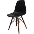 thumbnail image 2 of Set 4 Sillas Réplica Patas Nogal, Sillas de Comedor Estilo Negro, 2 of 3