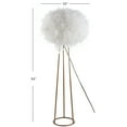 thumbnail image 3 of JONATHAN Y Stork 52" Feather Metal LED Floor Lamp, White/Gold, JYL9052A, 3 of 6