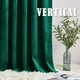 thumbnail image 5 of Cortinas RYB HOME de terciopelo verde esmeralda, 213 x 213 cm, 2 paneles, 5 of 6