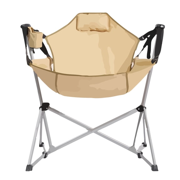 HXLLDSM Camping furniture,Hammock Camping Chair, Swinging Portable Folding Camp Chairs - 27"D x 37"W x 44"H
