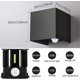 thumbnail image 2 of Aplique De Pared De 12w con Sensor De Movimiento para Interiores Y Exteriores, Aplique De Pared Led De Ángulo Ajustable, Lámpara De Pared Blanca Fría Impermeable Ip67, para Pasillo, Jardín, Dormi, 2 of 5