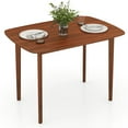 thumbnail image 1 of Gymax 43'' Rectangular Wooden Dining Table for 2-4 People w/Rubber Wood Legs, 1 of 10