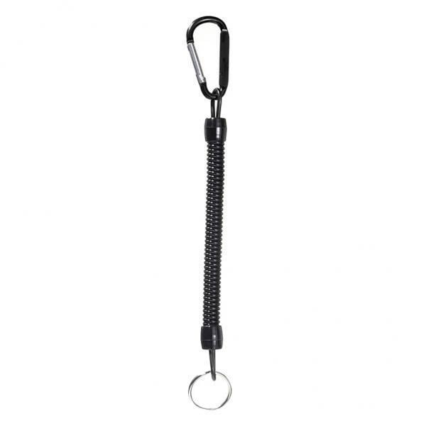 koolsoo 4x Lanières de Pêche Rétractables Bateau Kayak Poignées 39-47 Pieds' Noir 4 Pcs