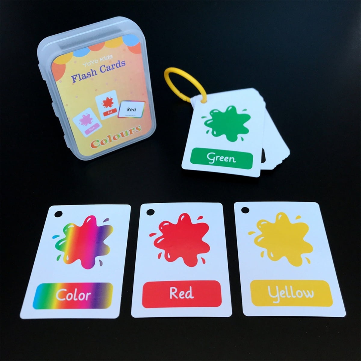 Details about    Learning English Word Flash pocket Cards Children Montessori Educational Toys 