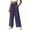 *069-Gray, variant on Cutuoiiu Women's Solid Color Linen Blend Pants Drawstring Elastic Waist Wide Leg Trousers with Pockets for Summer Vacation