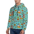 thumbnail image 3 of Haiem fall cute gnome Pumpkin Patterned Men's Hoodie with Kangaroo Pocket - Ideal Pullover Sweatshirt for Daily Wear, Travel, and Home-Large, 3 of 7