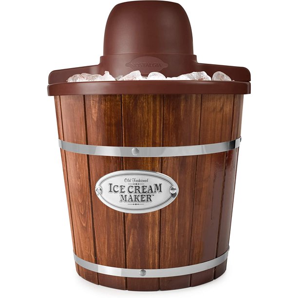ICMW4NHDB 4Quart Wood Bucket Ice Cream Maker