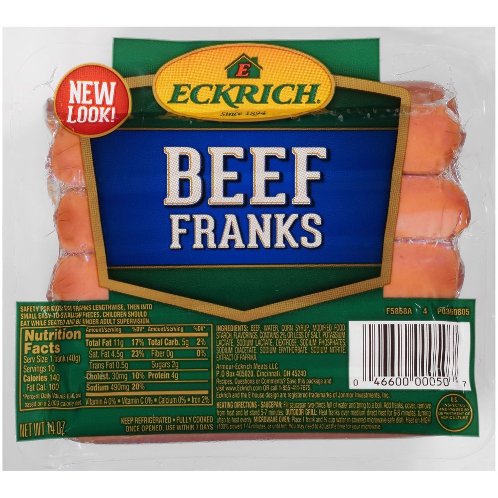 Eckrich Beef Franks, 14 Oz.