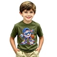 thumbnail image 3 of Kiijoy Boys Baseball Graphic Short Sleeve T Shirt Casual Active T-Shirt Tee, Sizes 2-3, 3 of 3