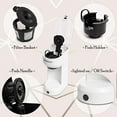 thumbnail image 5 of Mixpresso Single Serve Coffee Brewer, K Cup Compatible & Ground Coffee, White, 5 of 5