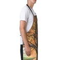 thumbnail image 3 of Lsque Seasonal Tree Reflection Waterproof Apron Chef Aprons for Men Heavy Duty Chemical Work Apron Extra Long Grilling Aprons with Adjustable Bib Apron, 3 of 9