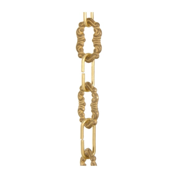 B&P Lamp® Die Cast Decorative Brass Chain, 21" Length
