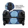thumbnail image 5 of Multi-Size Suitcase Protective Cover Full Range Double Stitching Invisible Zipper For Travel Business Argyle Plaid Deepskyblue_2 Large, 5 of 8
