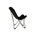 thumbnail image 3 of Mainstays Micro Suede Fabric Butterfly Folding Chair, Black, 3 of 5