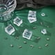 thumbnail image 3 of 50 piezas de aretes rectangulares de acero inoxidable con aro y tuercas de 0,8 mm., 3 of 9