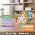 thumbnail image 3 of Talking Flash Cards,Sight Words,Phonics Flash Cards – Learn to Read with 60 Double-Sided Cards for Alphabet,Phonics Cards 117 Groups 900+ Rhyming Words Preschool English,Sight Words(A), 3 of 9