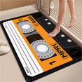 thumbnail image 1 of Aedtie Carpet,Polyester Carpet,Soft Rugs for Bedroom 24X16In Washable Bedroom Rug Rugs Small Kitchen Rug Vintage Cassette Tape Indoor Doormat Non Slip Door Floor Mats Carpet Rugs Decor for Living, 1 of 5