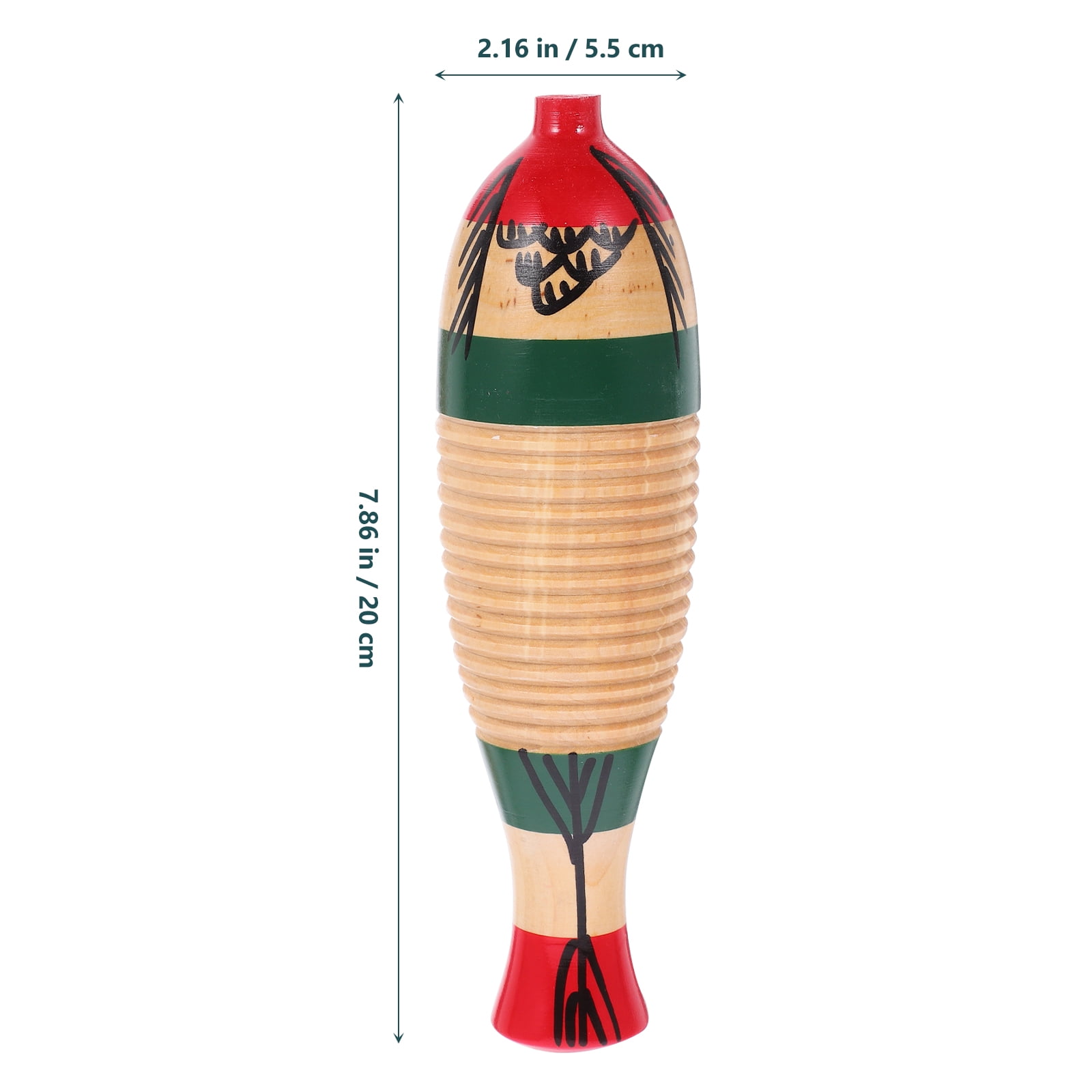 1 Set Wooden Guiro Percussion Instrument Beginner Guiro Percussion