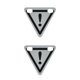 thumbnail image 2 of Señal reflectante Toystoory para bicicleta reflector triangular de metal ciclismo tipo F 2Conjunto, 2 of 6