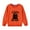 Orange, variant on Odeerbi Kids Boys Girls Halloween Ghost Crewneck Sweatshirts Fall Winter Cotton Sweatshirt Kids Kids Cute Solid Color Halloween Long Sleeve Sweatshirts Top Kids Clothes Orange