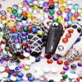 thumbnail image 3 of U8MO 2000 Crystal Acrylic Faceted Round Flatback Rhinestone Glue on Gems 3mm 12ss-Purple, 3 of 8