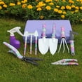 thumbnail image 4 of Garden Tool Set,Heavy Duty Gardening Tools 10 PCS Floral Print, Trowel Rake Weeder Pruner Shears Sprayer, 4 of 6