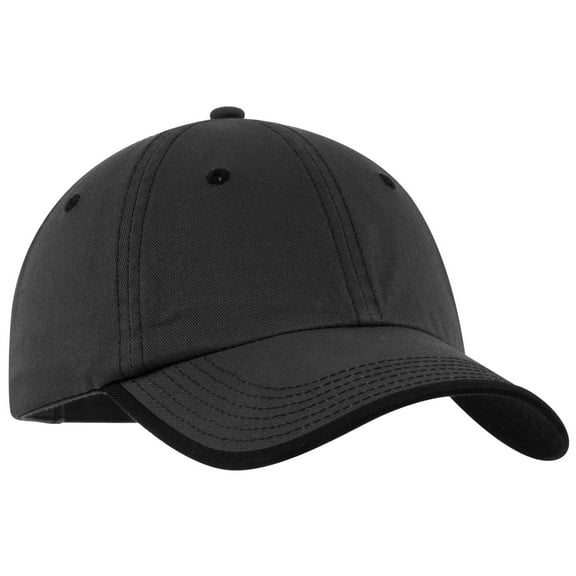 Mafoose Men's Vintage Washed Contrast Stitch Cap Charcoal/Black