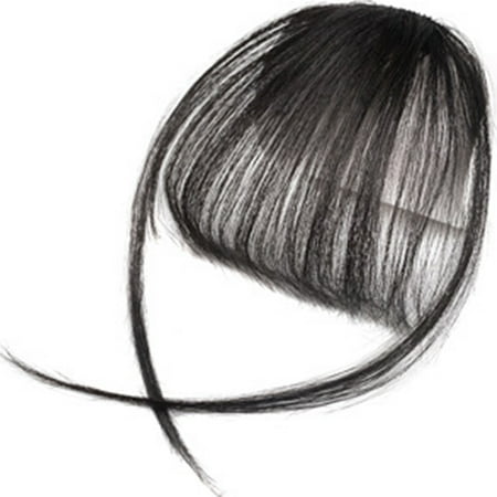 Hair Clip in Bangs Fake Hair Extension False Hair Piece Clip on Front Neat  Bang | Walmart Canada