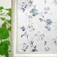 thumbnail image 2 of Window Privacy Film, 3D Flower Static Cling Glass Door Decoration Frosted Films for Home Hotel Office - 17.7x78.7 inch, 2 of 8