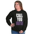 thumbnail image 3 of Call You Maybe Music Song Pop Radio Women Plus Size Crewneck Sweatshirt Brisco Brands 2X, 3 of 4