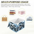 thumbnail image 7 of Blue Monster Truck Storage Basket Foldable Laundry Basket Shelf Kids Toy Storage Container Organizer with Handles, 7 of 7