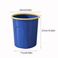 thumbnail image 3 of HongHeng Clearance Under $2.00 Kitchen Trash Can Hollow Paper Cans and Convenient Lidless Living Room Bedroom Household Plastic Trash Cans with Pressure Ring, 3 of 6