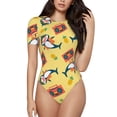 thumbnail image 1 of Balery Pineapples Sharks In Hawaiian Body de cuello redondo de manga corta para mujer Tops de manga corta Tops básicos-Medium, 1 of 7