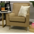 thumbnail image 3 of Fox Hill Trading Lana Velvet Accent Chair, Taupe Brown, 3 of 6