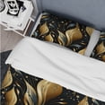 thumbnail image 4 of Designart "Midnight Mystique In Gold And Black I" Damask Bedding Covert Set - Bohemian & Eclectic Bed Set With 2 Shams, 4 of 5