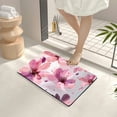 thumbnail image 4 of ZFLMY Pink Flowers Home Diatom Mud Mats Non-Slip Quick Drying 24x16in, 4 of 5