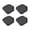 Meteorite Gray, variant on Waterproof Chair Seat Covers, Stretch Jacquard Chair Covers for Dining Chairs Set of 4, Removable Chair Seat Slipcovers Protector, Dark coffee