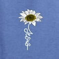 thumbnail image 6 of Wild Bobby, Jesus Flower Script Inspirational/Christian Men Graphic Tee, Vintage Heather Blue, Large, 6 of 6