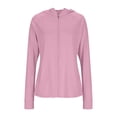 thumbnail image 6 of Women's UPF 50+ Lightweight Athletic Jacket Sun Protection Full Zip Long Sleeve Shirts Hiking Running Athletic Shirt Outdoor Pockets, 6 of 7