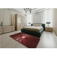 thumbnail image 5 of Ahgly Company Machine Washable Indoor Square Transitional Fire Brick Red Area Rugs, 6' Square, 5 of 7