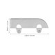 thumbnail image 2 of unbranded 4Ud De Pista Para Puertas Correderas En Inoxidable Resistentes Y Silenciosas, 2 of 6