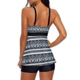 thumbnail image 3 of KAWELL Tankini Swimsuits for Women Two Piece Bathing Suits Floral Print Tank Top with Boyshorts Tummy Control Swimming Suits, 3 of 4