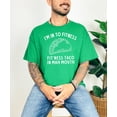 thumbnail image 3 of I'm In To Fitness T-Shirt for Men Funny Fit'Ness Taco In Mah Mouth Graphic Tee Vintage Green shirt Adult 2XL, 3 of 5