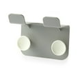 thumbnail image 1 of Inteprter Soporte de pared para secador de pelo, alisador autoadhesivo, soporte para cepillos, estante de almacenamiento de plástico para Almacenamiento y organización del hogar gris, 1 of 6