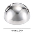 thumbnail image 3 of YuanGuangQ Stainless Steel Semi Circular Ball, Metal Gazing Sphere for Table Decor, Decorative Polished Ornament for Room Shelf Centerpiece, 3 of 6