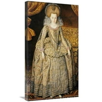 30 in. Portrait of Queen Elizabeth of Bohemia Art Print - Robert Peake