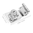 thumbnail image 2 of AURARMLET 1Set Thickened Lock Plate File Cabinet Lock Replacement for Glass Cabinets, 2 of 8