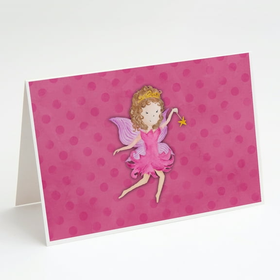 Fairy Princess Watercolor Greeting Cards and Envelopes Pack of 8