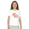 thumbnail image 4 of Happy Halloween Trick or Treat Bats Crewneck T Shirts Boy Girl Teen Brisco Brands X, 4 of 6